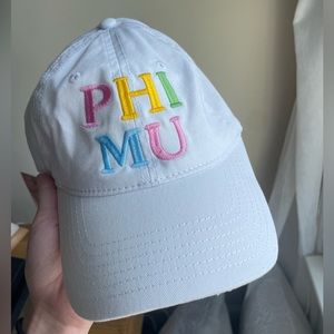 Phi Mu rainbow baseball hat🌈